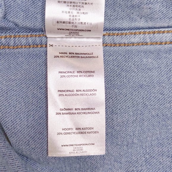 ONETEASPOON Womens Epic Records Graffiti Denim Jacket - Blue Denim - Picture 7 of 10